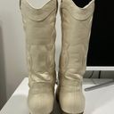 Cow Girl Boots White Size 8.5 Photo 2