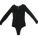 Spanx NWT  Long Sleeve Black Mesh Body Suit Size Large Photo 5