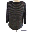 John Paul Richard  Petite Medium Super Soft 3/4 Sleeve Striped Sweater Photo 2