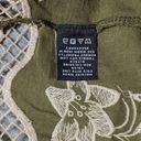 BCBG Maxazria BOHO Women’s Smocked Waist Crochet Peasant Embroidered Top Size M Photo 10