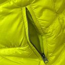 American Eagle Outfitters Women’s Down Puffer Yellow Zipped Hoodie Jack Vest M Photo 6