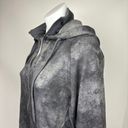 Danskin  Grey Tie Dye Marble Print Collar Zip Hooded Athletic Jacket Sweater Top Photo 4