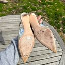 Miu Miu Nude Kitten-Heel Slingback Pumps by  size 36 1/2  nude silver 6 Photo 7