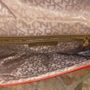 DKNY  Orange Genuine Leather Gold Chain Strap Shoulder Bag Photo 2