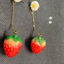 Daisy NWOT  Dangling Strawberry Earrings with Gold Hardware Photo 2