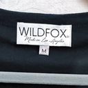 Wildfox  Tea Rose Lucienne Long Sleeve Top In Black Size M GUC Embroidered Ruffle Photo 3