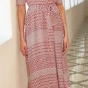 Joie Cata Diagonal Stripe Patchwork Tie-waist Midi Dress In Aged White Photo 0