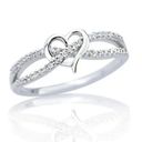 infinity  Heart Ring. Size 7 Photo 1