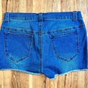 Venus  Medium Wash High Rise Denim Shortie Shorts Size 8 Photo 3