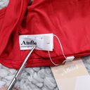 ANDIE  Swim Wyndwood Bikini Top One Shoulder Lined Padded Cherry Red Size Large Photo 4