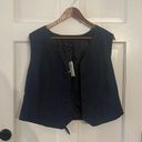 Banana Republic Blue Linen Vest Photo 0