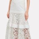 Alexis  Harlowe Lace Tiered Midi Dress in White Sz XS Photo 1