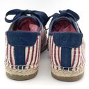 Joie NEW  Corston Espadrille Sneaker Navy Red Cream Gold Women’s 38.5 US 7.5-8 Photo 9