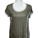 CP Shades  Velvet Elodie Silk Blend Tee Short Sleeves Green Women’s Size  XS Photo 0