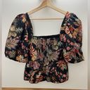 Alexis NWOT Cara Cara  Black Jacobean Puff Sleeve Blouse Retail $395 size Small Photo 9