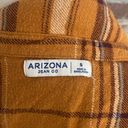 Arizona Jeans Arizona Jean Co Mustard Purple and White Plaid Button Down Long Sleeve Shirt S Photo 6