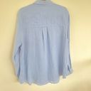 Rails  Ellis Gauze Button-Up Shirt Top X-Large blue Long Sleeve $169 Photo 13