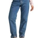 L.L.Bean  Double L Jeans Ultra High-Rise Elastic Waist Tapered Flannel-Lined 16 Photo 0