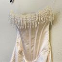 House Of CB  'Nalita' Vintage Cream Embellished Strapless Midi Dress NWOT size XS Photo 4