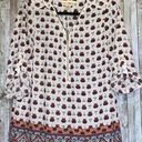 Wishful park Women's  Zipper Blouse Shirt Top Tunic Boho Size Large Photo 0