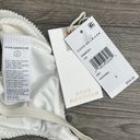 Good American NWT  Crinkle Always Fits Twist Bikini Top Ivory White Size 3/Large Photo 2