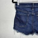 American Eagle  Hi-Rise Shortie Jean Shorts Sz 6 (27x3) Denim Blue Super Stretch Photo 5