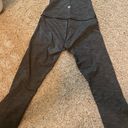 Lululemon Gray Cropped Heather Leggings Photo 1