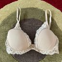 Natori NWOT  Feathers Plunge T-Shirt Bra Lightly Padded Nude Tan Lace Size 32C Photo 0