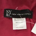 NWT NY& New York & Company Faux Fur Stole Wrap Shawl Burgundy Photo 3