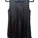 A pea in the pod  Maternity Size Small Polk-a-dot Black Sleeveless Tank Shirt Top Photo 0