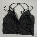 Victoria's Secret Black Floral Lace Cross-Back Bra Bralette Brassiere Lingerie Size XS 🖤 Photo 1