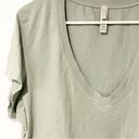 SKIMS  Kim Kardashian Size 4X Green DEEP V NECK T-SHIRT Photo 2