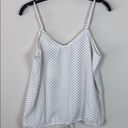 Hippie Rose  Top Polka Dot V Neck Faux Button Photo 5