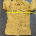 J. McLaughlin  Classic Twill Cargo Utility Jacket in Mustard Yellow Size XS Photo 4