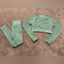 ECHT Women’s  Arise Camo Set Long Sleeve Crop Top and Leggings Green Size S Small Photo 4