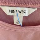 Nine West  Lilac “Thriving” Crew Neck Sweatshirt size Medium Like New Photo 5