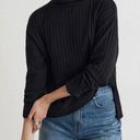 Madewell  NWT black ribbed casual fit turtleneck xxs Photo 0