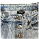 American Eagle  Mom Skort Light Wash High-Rise Distressed Women Size 00 - EUC Photo 3