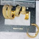 House of Harlow  Gold Hoop Earrings NWT Photo 3