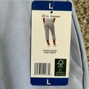 32 Degrees Heat 🦋 NWT 32 Degrees Cool Blizzard Blue Pull On Capri Pants Large Soft Comfy Photo 2