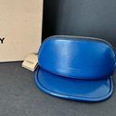 Burberry  Ink Blue Removable Zipper Pocket Vinyl Visor Hat Size L Photo 0