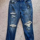 Abercrombie & Fitch Dark Wash Ripped Jeans Photo 1