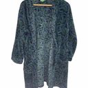 Vera Bradley  Blue Purple Green Plush Robe Size small Photo 0