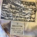 Union Bay Vintage 80’s Women’s Pink Yellow Cotton Button Down Hawaiian Shirt Photo 9