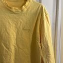 Brandy Melville  One Size T-Shirt John Galt Camila Yellow Honey Crop Long Sleeve Photo 6