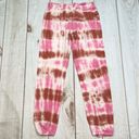 Sundry  Pink and Wine Tie Dye Basic Terry Sweatpants NEW Size 1 Small Photo 2