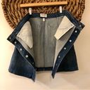 frame denim Claire Snap Front Denim Skirt Photo 10