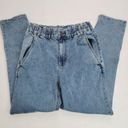 Simple Society  Womens Size 5 / 27 Paper Bag Light Wash Denim Blue Jeans Stretchy Photo 8