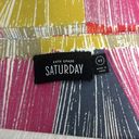 Kate Spade Saturday multi color fit flare abstract Square neckline Top Sz XS Photo 6