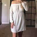 Pretty Little Thing White Off The Shoulder Dress Photo 0